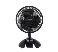 Abrila Nervion Negro 20W - Ventilador De Sobremesa Con Pinzas