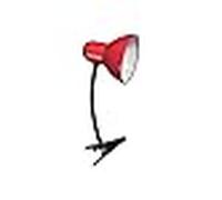 Fabrilamp akunadecor flexo rojo con sujeccion de pinza modelo clip de