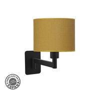 Fabrilamp aplique abatible moda 1xe14 negro/amarillo 26x17x28 cm