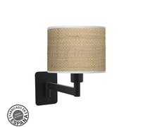 Abrila Moda Negro/Cañizo Claro - Aplique Moderno 1Xe14