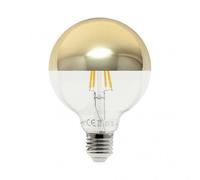 Fabrilamp bombilla 10w 4000k e27 globo reflector dorado 950lm 17,5x12,