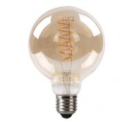 Fabrilamp bombilla filamen.spiral vert.globo 13x9,5d 4w e27 ambar 250