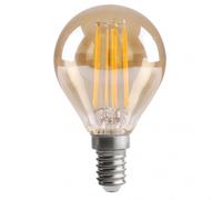 Fabrilamp bombilla filamento esferica 7x4,5d 4w 380lm e14 ambar 2700k