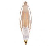 Fabrilamp bombilla filamento vela 43x12d 8w 640lm e27 ambar ambar 3000