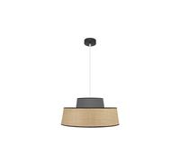 Abrila Jia Natural/Gris - Colgante Moderno 1Xe27 50 Cm
