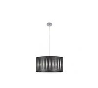 Fabrilamp - Colgante Alexandra 1xe27 Cromo/madera Negra Regx40x40 cm