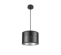 Fabrilamp colgante anastasia 1xe27 negro/negro-plata regx30x30 cm