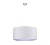 Abrila Chanza Blanco / Cromo - Colgante Moderno 3Xe27 50 Cm