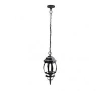 Fabrilamp colgante de aluminio para exterior de la serie caelum negro