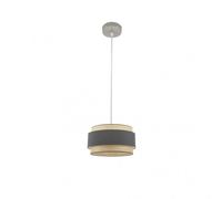 Abrila Kandy Natural/Gris - Colgante Moderno 1Xe27 30 Cm