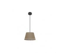 Abrila Ada Negro/Arena - Colgante Moderno 1Xe27 35 Cm