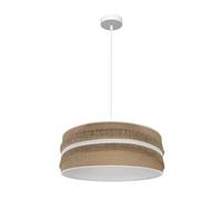 Fabrilamp colgante natalia 1xe27 blanco/saco-blanco regx50x50 cm