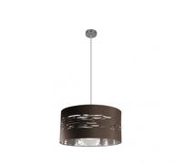 Abrila Niebla Cromo/Marrón-Plata - Colgante Moderno 1Xe27