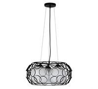 Abrila Peregrino Negro - Colgante Moderno 3Xe27 45 Cm