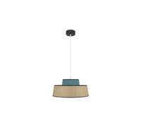 Abrila Jia Natural/Turquesa - Colgante Moderno 1Xe27 40 Cm