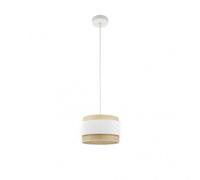 Abrila Kandy Natural/Blanco - Colgante Moderno 1Xe27 30 Cm