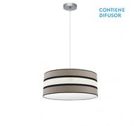 Fabrilamp colgante regulable modelo karla 2xe27 topo/beis