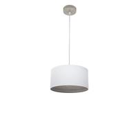 Abrila Tatiana Blanco/Madera Gris - Colgante Moderno 1Xe27 30 Cm