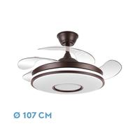 Fabrilamp dani ventilador de techo con luz led, modelo 165391402, para