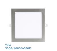 Fabrilamp downlight empotrar abaco 24w 3000-4000-6500k niquel 2160lm c