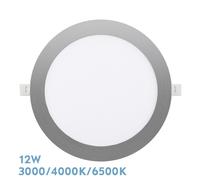 Fabrilamp downlight empotrar silex 12w 3000-4000-6500k niquel 1080lm r