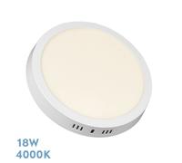 Fabrilamp downlight led superficie thulita 18w 4000k blanco 1440lm 2,8