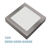 Fabrilamp downlight superf.gabro 12w 3000k-4000k-6500k niquel 1080lm 3