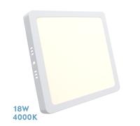 Fabrilamp downlight superficie cuadrado selenita 18w 4000k blanco 1620