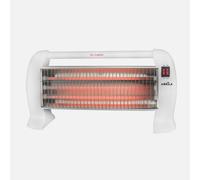 Fabrilamp estufa eléctrica de cuarzo hunter 1200w blanco ? 3 potenc