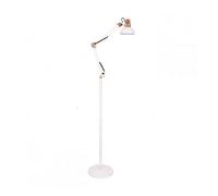 Fabrilamp Lámpara de pie articulable Rutilo 1xE27 180x28x28 cm Blanco/Cobre