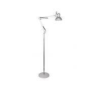 Fabrilamp Lámpara de pie articulable Abrila Rutilo 1xE27 Salón moderno Plata