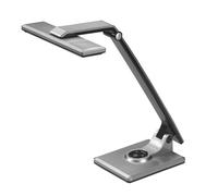 FABRILAMP Flexo Vinchi Plata/negro 9w 630lm 4500k Tactil Regulable Intensidad Articulable 41,9x23x27,6 Cm
