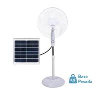 Fabrilamp frontera ventilador de pie solar para interior, motor dc, 5