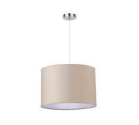 Abrila Chanza Beige / Cromo - Colgante Moderno 1Xe27 30 Cm