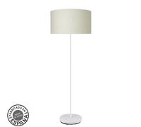 Fabrilamp lámpara de pie salon moda 1xe27 blanco/cañizo blanco