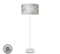 Fabrilamp lámpara de pie salon moda 1xe27 blanco/ola gris