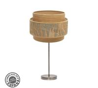 Abrila Samoa Cuero/Camel - Lámpara Sobremesa Moderno 1Xe27 30 Cm