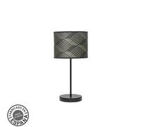 Fabrilamp lámpara de sobremesa moda 1xe14 negroetris gris