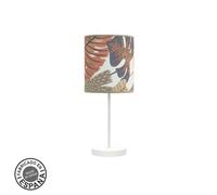Abrila Etiopia Blanco/Estampado - Lámpara Sobremesa Moderno 1Xe14 16 Cm