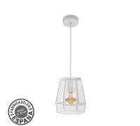 Abrila Guia Blanco - Colgante Moderno 1Xe27 18 Cm