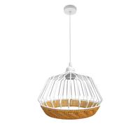 Fabrilamp lámpara de techo colgante hugo 1xe27 blanco/natural 36d