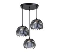 Fabrilamp lámpara de techo colgante latina negro 3xe27 regx40x40cm