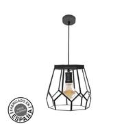 Abrila Lente Negro - Colgante Moderno 1Xe27 25 Cm