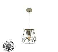 Fabrilamp lámpara de techo colgante lente pequeño 1xe27 cuero