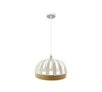 Fabrilamp lámpara de techo colgante pienza 1xe27 blanco/natural regx3