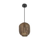 Abrila Trikala Negro/Cuero Envejecido - Colgante Moderno 50