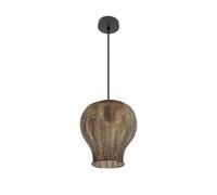 Abrila Trikala Negro/Cuero Envejecido - Colgante Moderno 40
