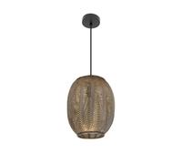 Abrila Trikala Negro/Cuero Envejecido - Colgante Moderno 40
