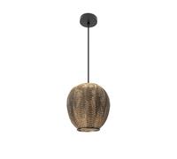 Abrila Trikala Negro/Cuero Envejecido - Colgante Moderno 50