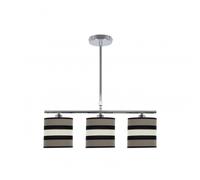 Fabrilamp lampara lineal de 3 luces modelo karla topo/beis